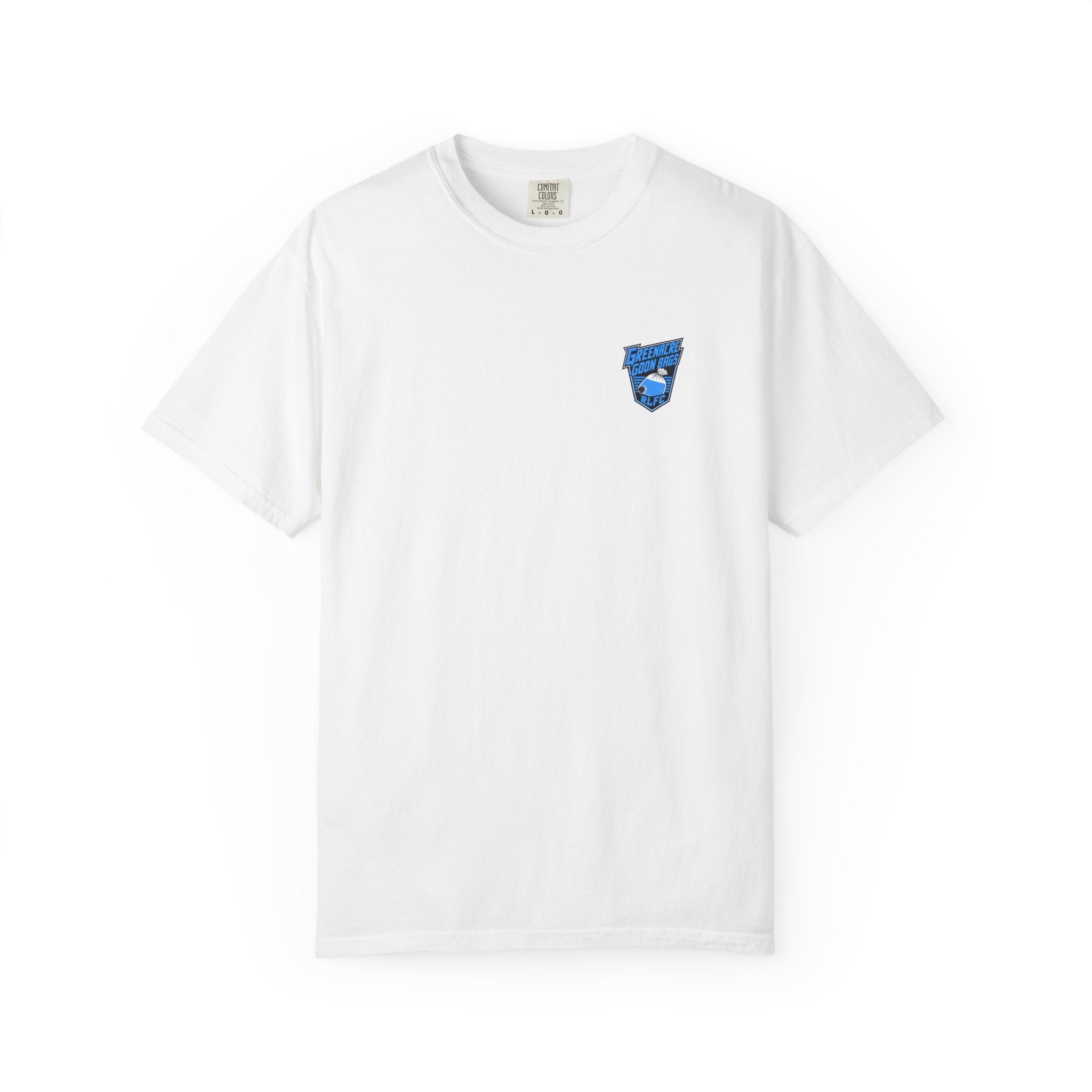Greenacre Goon Bags RLFC T-Shirt — Retro Rugby Crest Tee