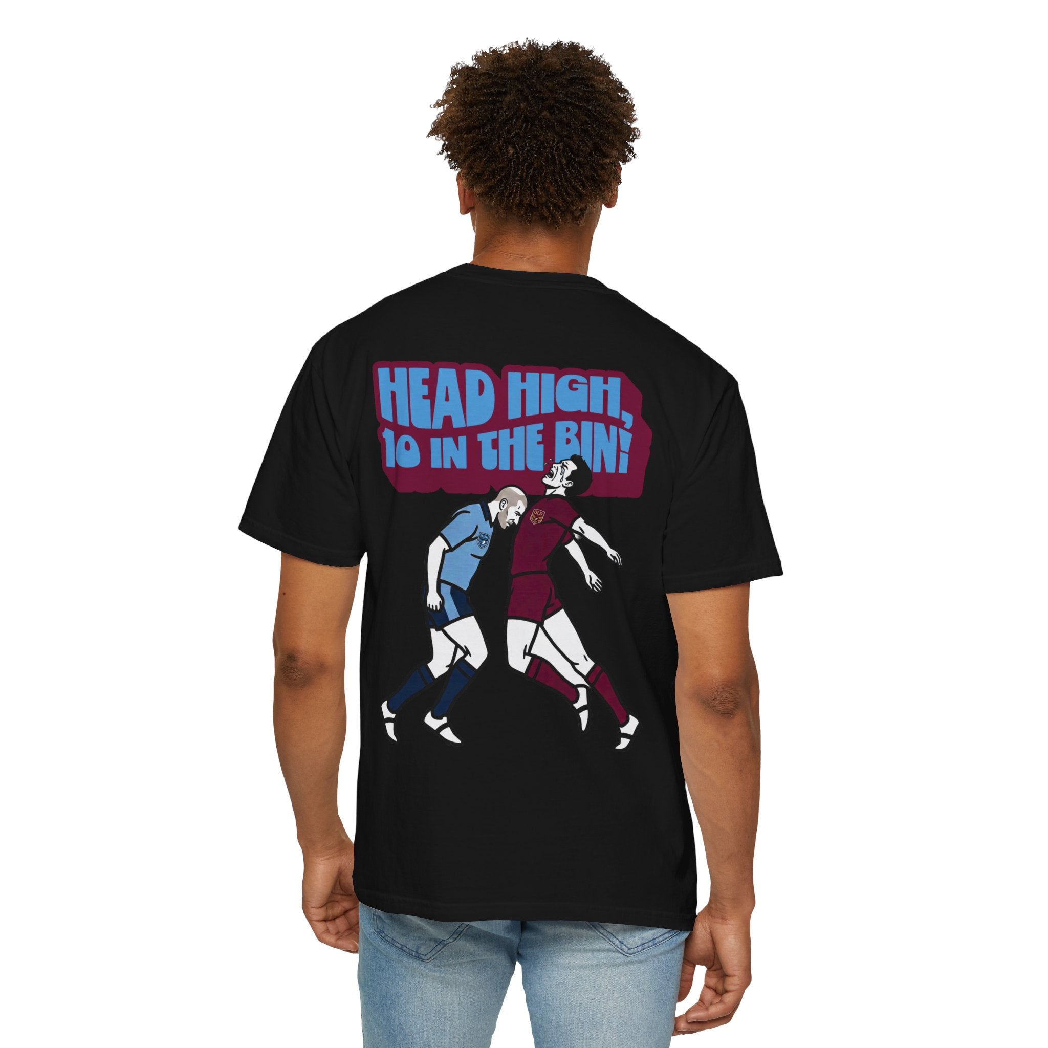 Head High, 10 In The Bin! Tee – Black
