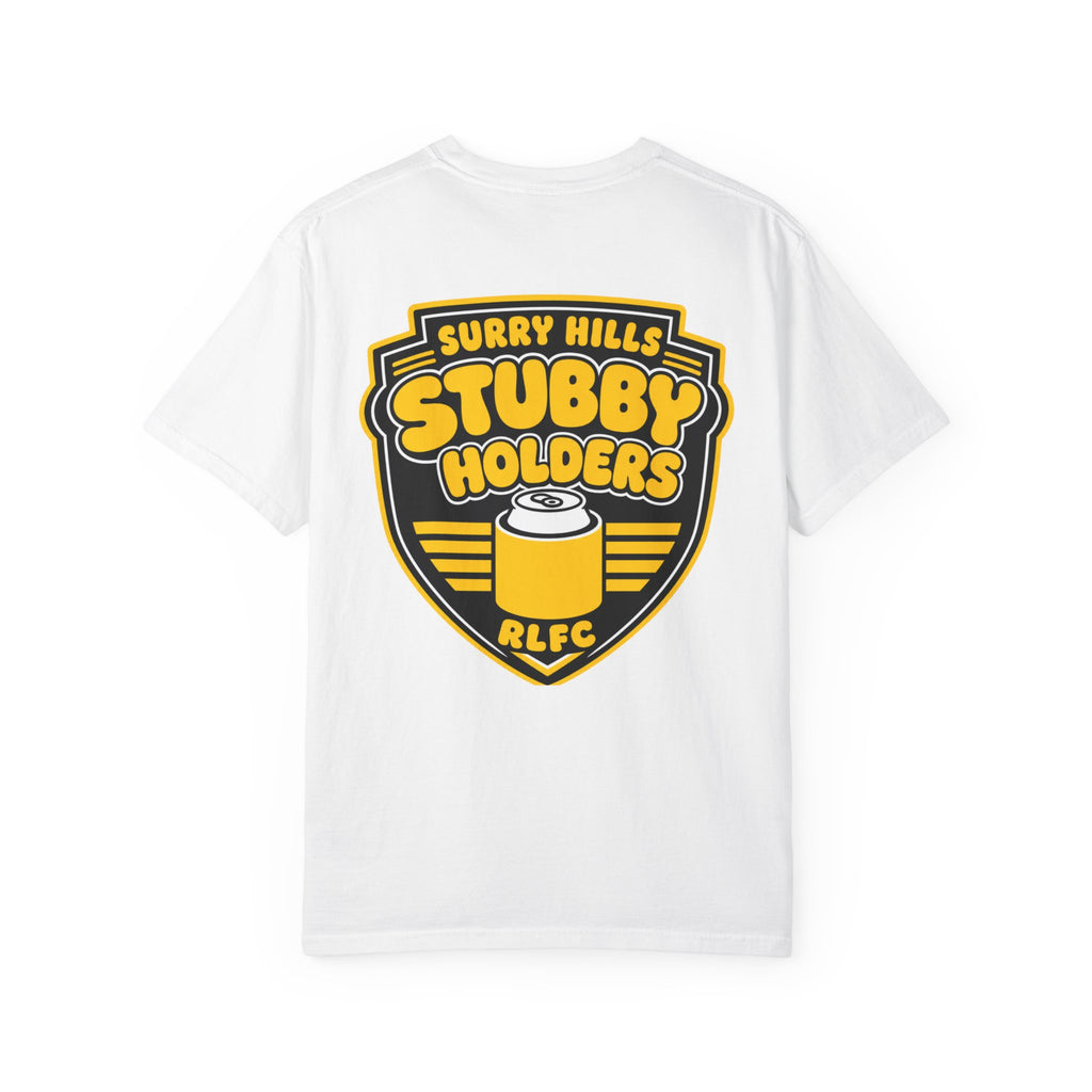 Stubby Holders RLFC Shield T-Shirt — Surry Hills Beer Can Logo Tee