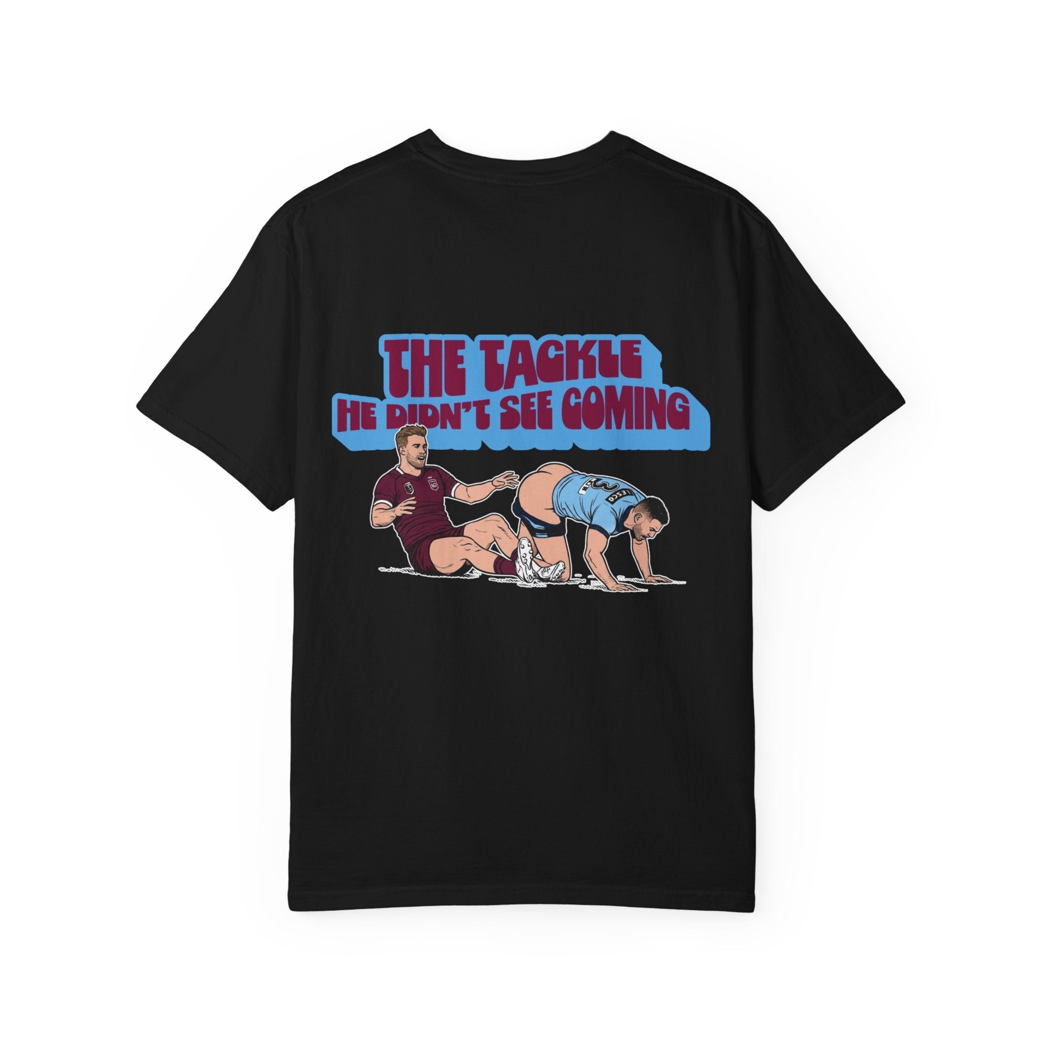 The Tackle He Never Saw Coming Tee - Black