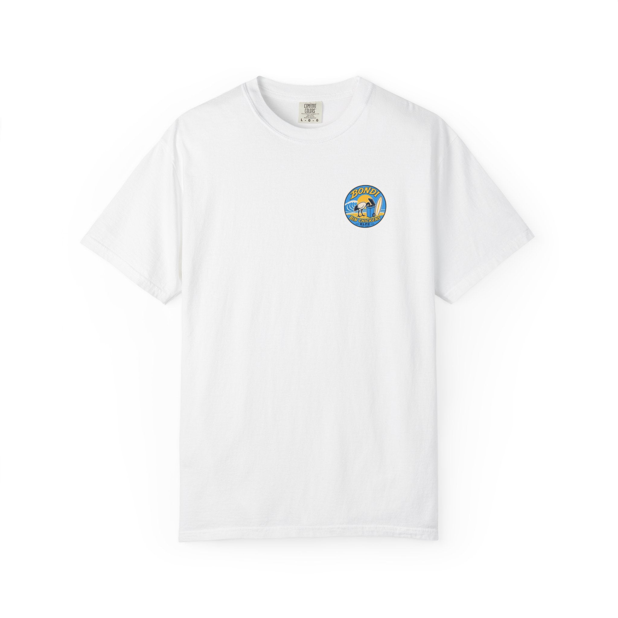 Bondi Bin Chickens Graphic T-Shirt — Coastal Surf Logo Tee
