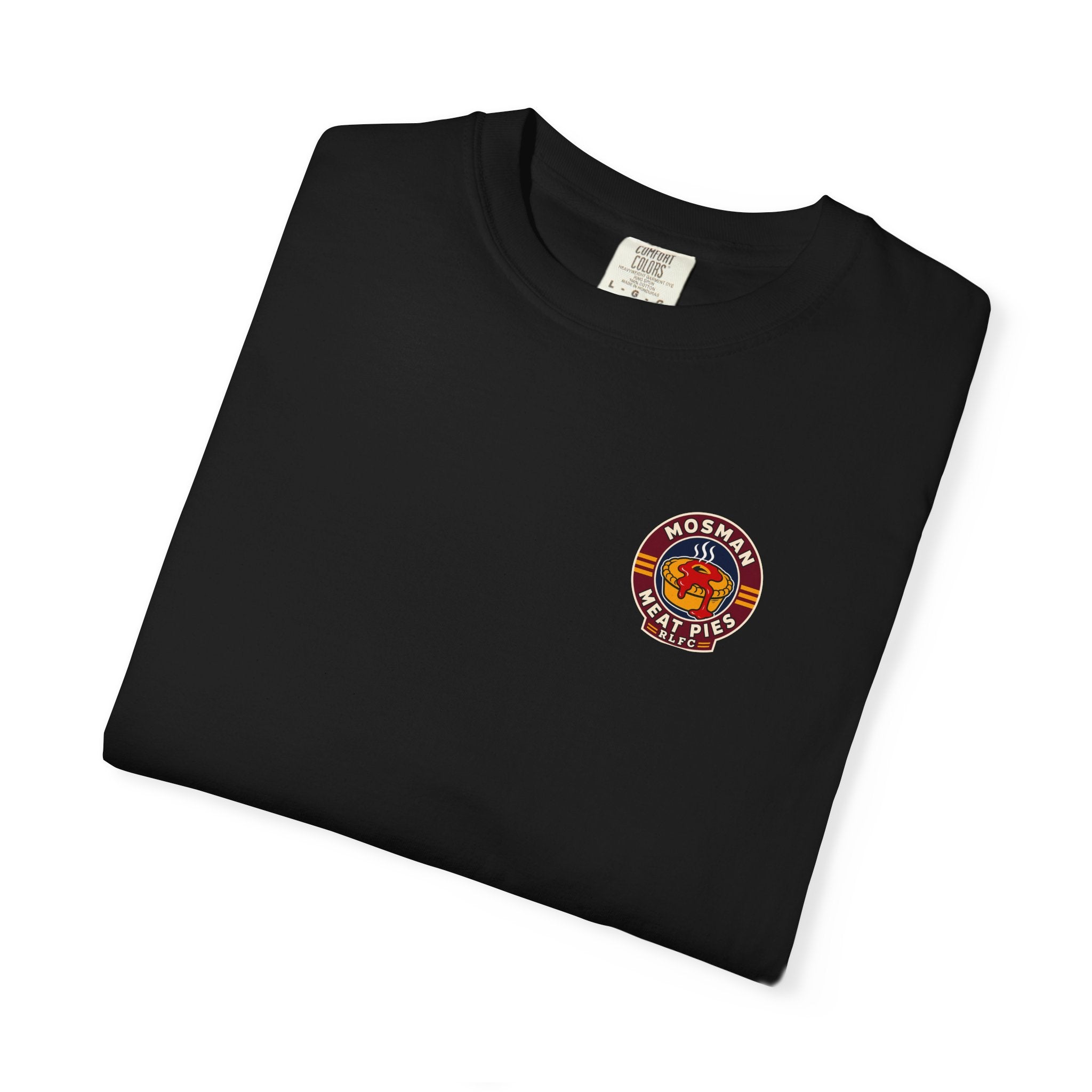 Mosman Meat Pies T-Shirt — Retro Aussie Pie Shop Logo