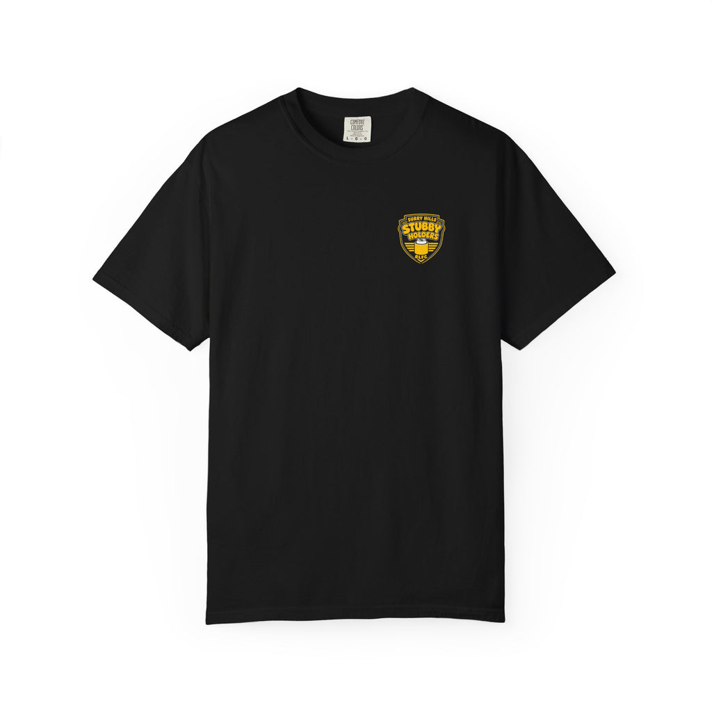Stubby Holders T-Shirt — Surry Hills RLFC Retro Beer Can Logo Tee