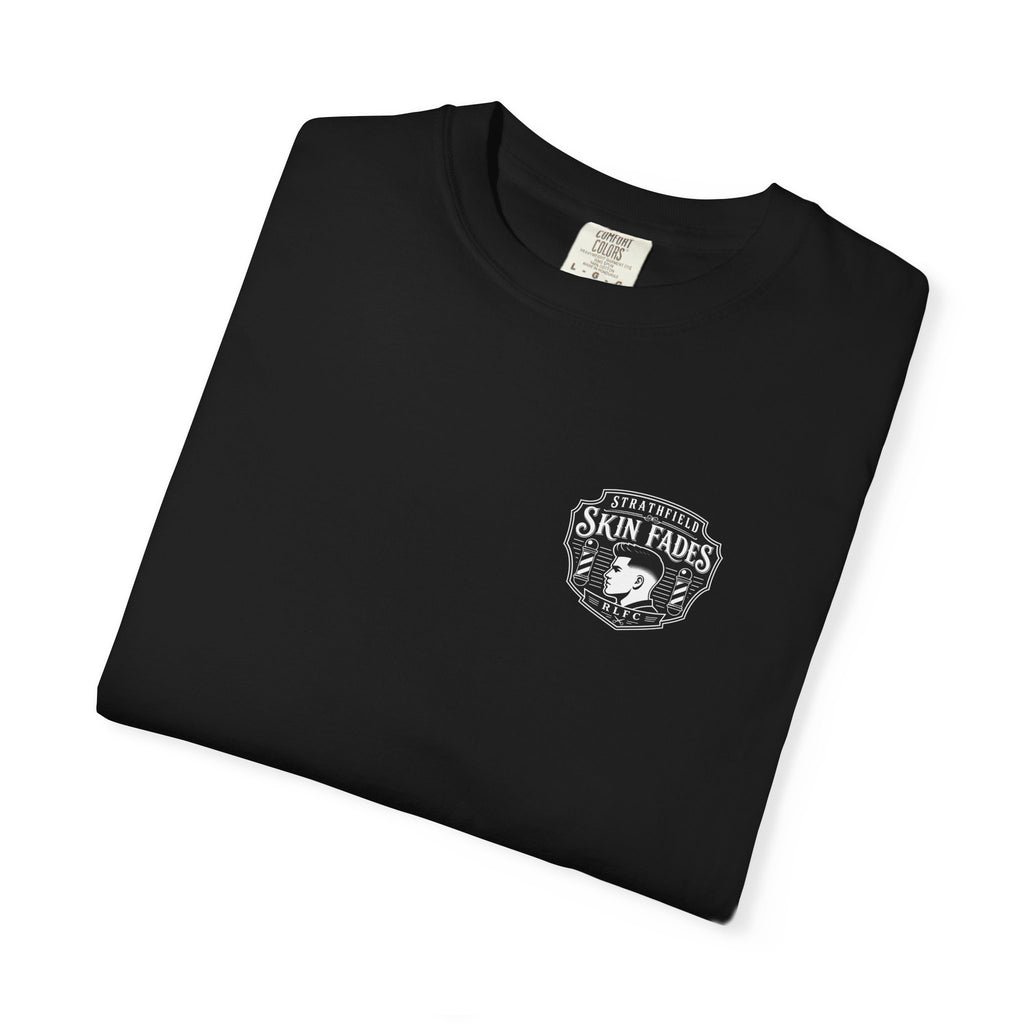 Barber Shop 'Skin Fades' T-Shirt — Vintage Barbershop Logo Tee