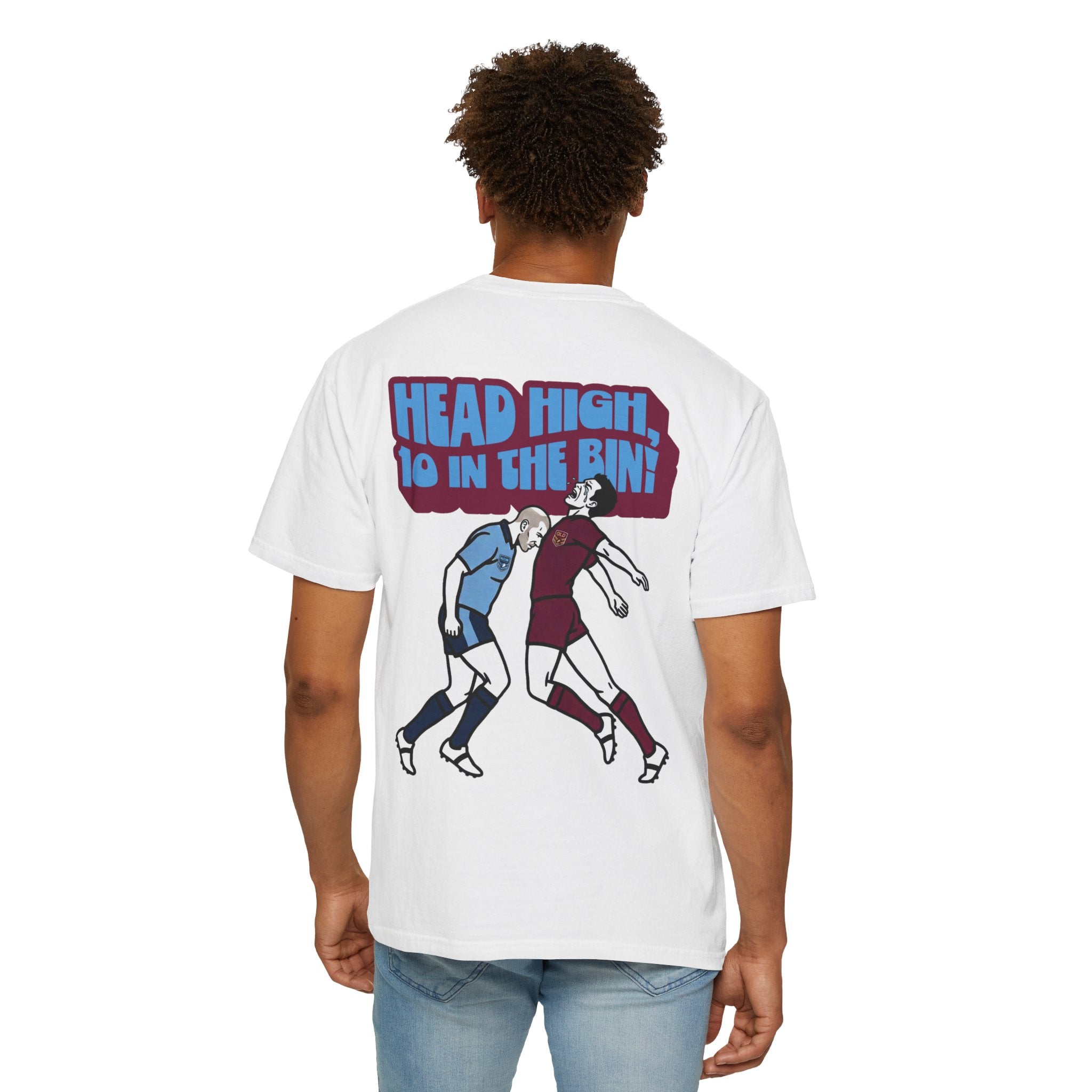 Head High, 10 In The Bin! Tee – White