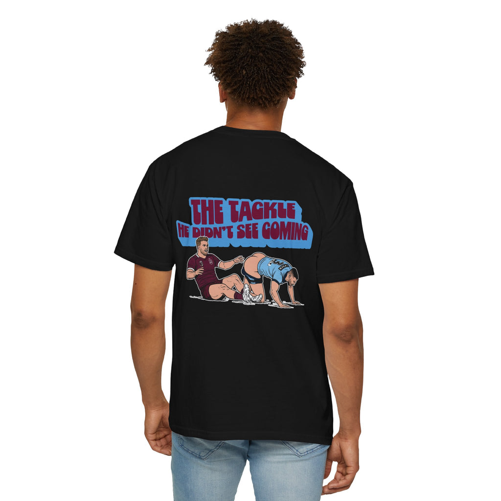 The Tackle He Never Saw Coming Tee - Black