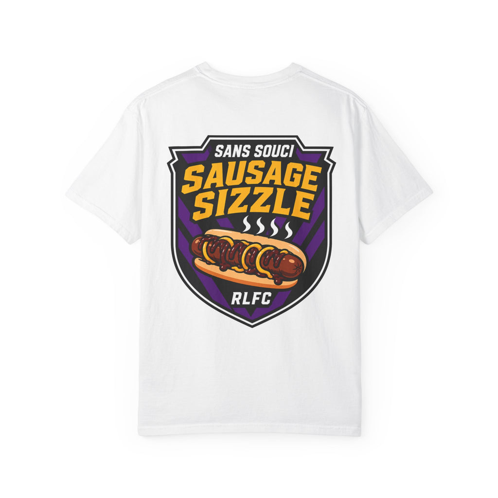 Sausage Sizzle Shield T-Shirt — Sans Souci Sausage Sizzle RLFC Tee