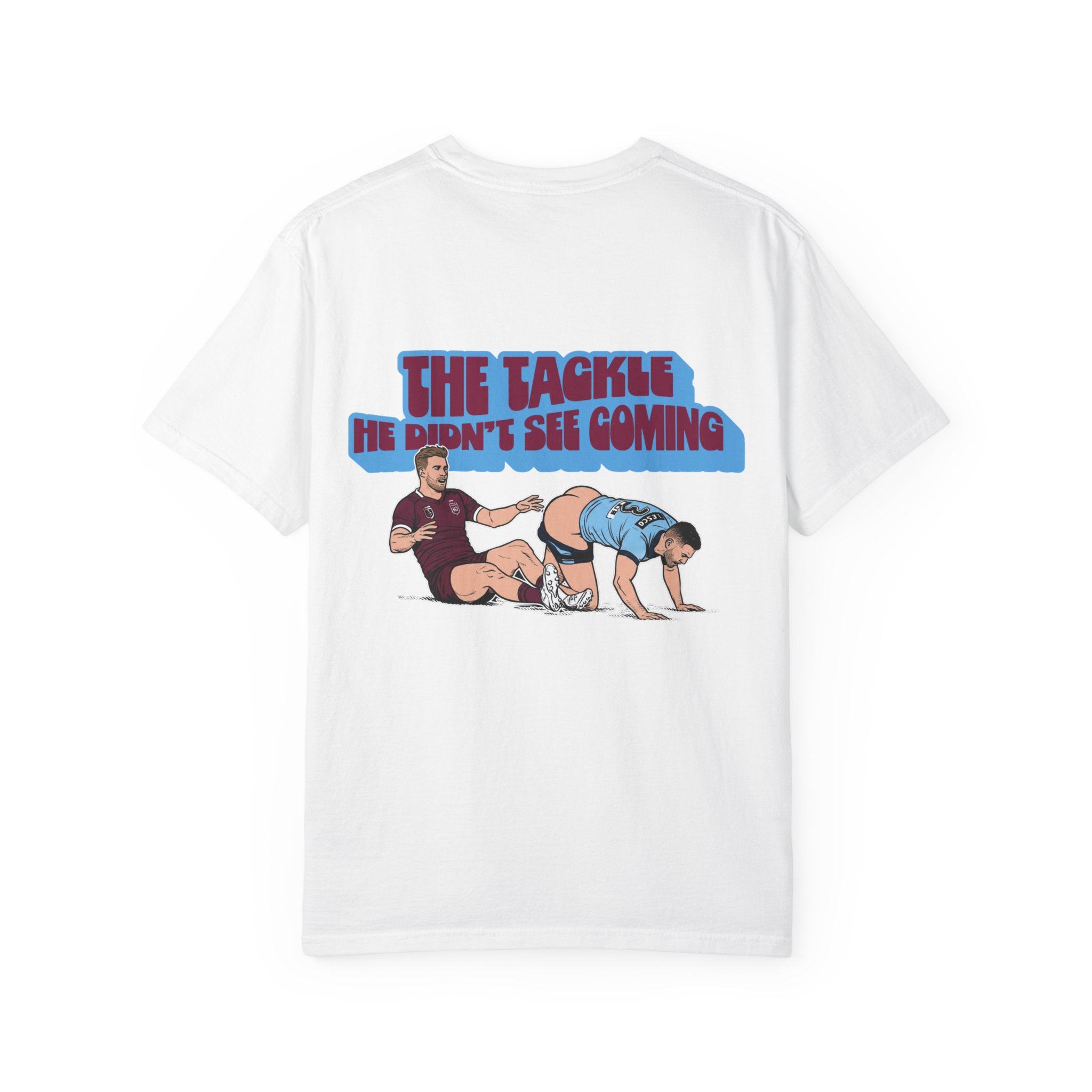 The Tackle He Never Saw Coming Tee - White