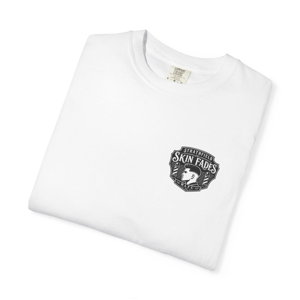 Barbershop Logo T-Shirt — "Skin Fades" Crewneck